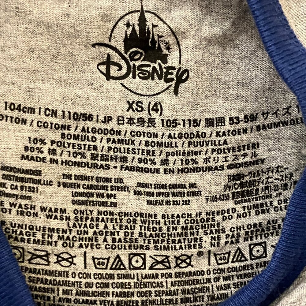 Disney Store XS (4) todler, boy T-shirt Grey with picture. - Picture 4 of 8